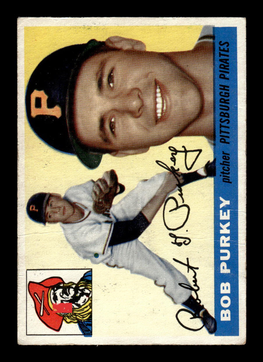 1955 Topps #118 Bob Purkey Pittsburgh Pirates G/VG 55B10007600