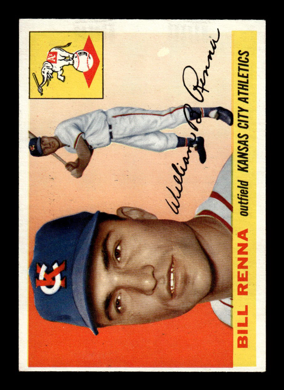 1955 Topps #121 Bill Renna Kansas City Athletics VG 55B10007601