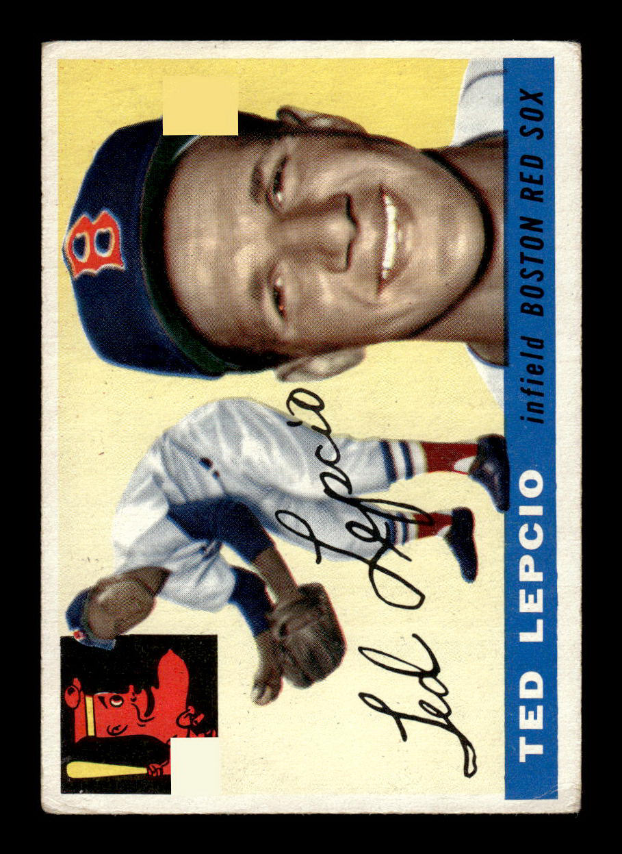 1955 Topps #128 Ted Lepcio Boston Red Sox VG 55B10007604