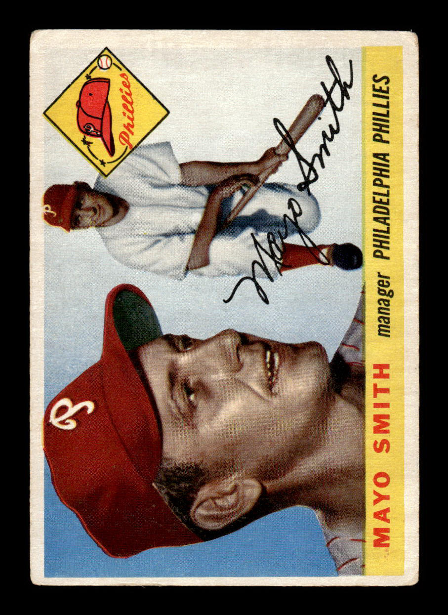 1955 Topps #130 Mayo Smith Philadelphia Phillies VG 55B10007606