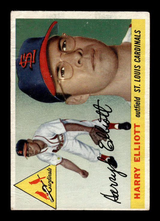 1955 Topps #137a Harry Elliott St. Louis Cardinals G/VG 55B10007612