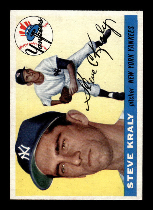 1955 Topps #139 Steve Kraly New York Yankees VG 55B10007614