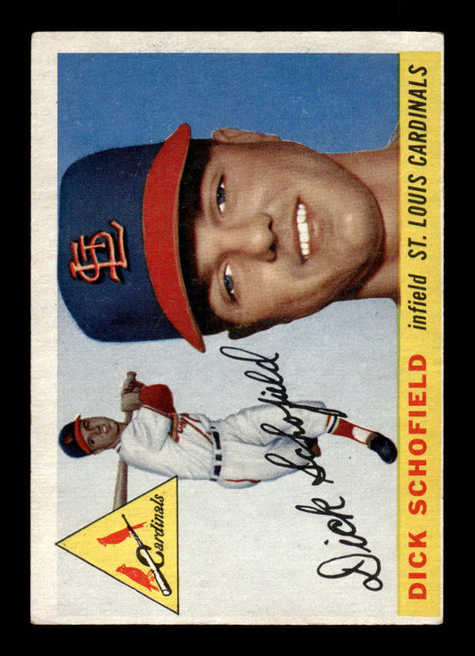 1955 Topps #143 Dick Schofield St. Louis Cardinals VG 55B10007618