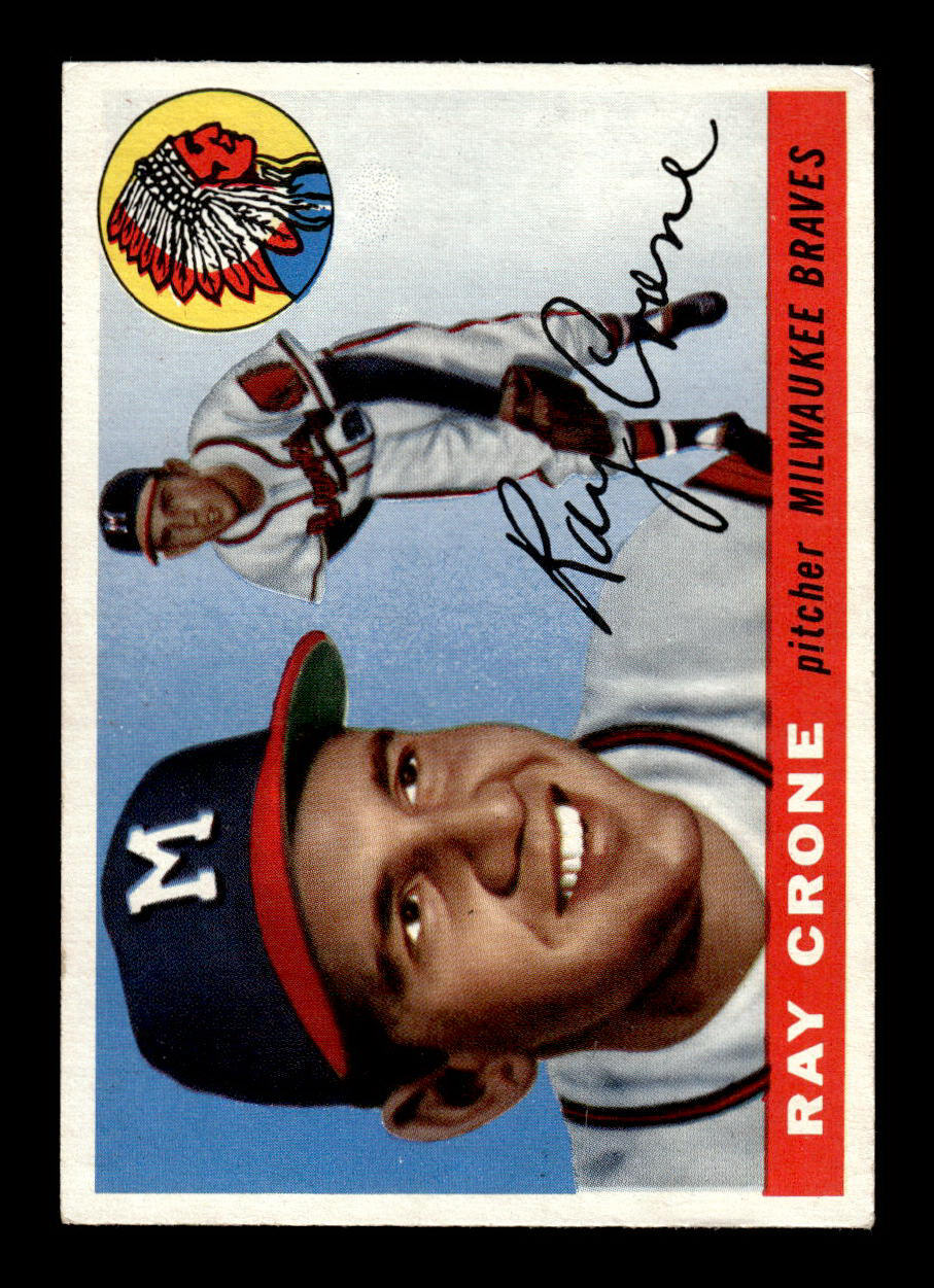 1955 Topps #149 Ray Crone Milwaukee Braves VG 55B10007623