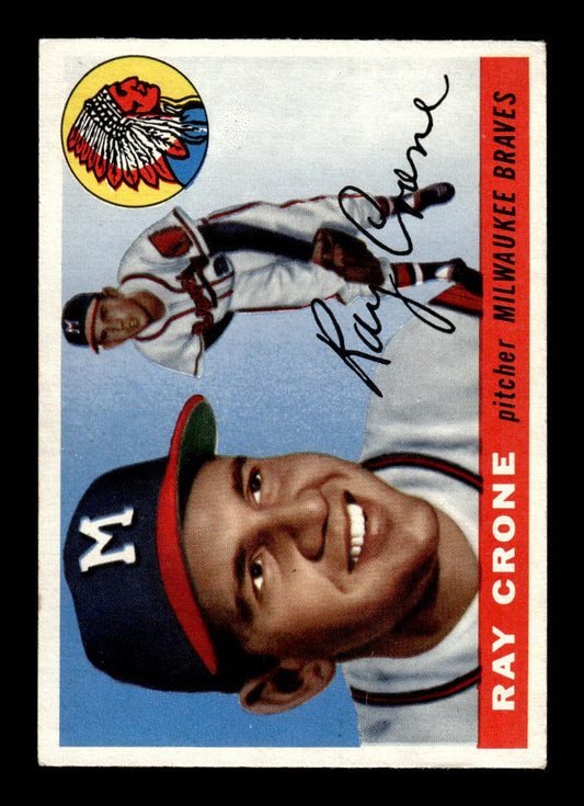 1955 Topps #149 Ray Crone Milwaukee Braves VG 55B10007623