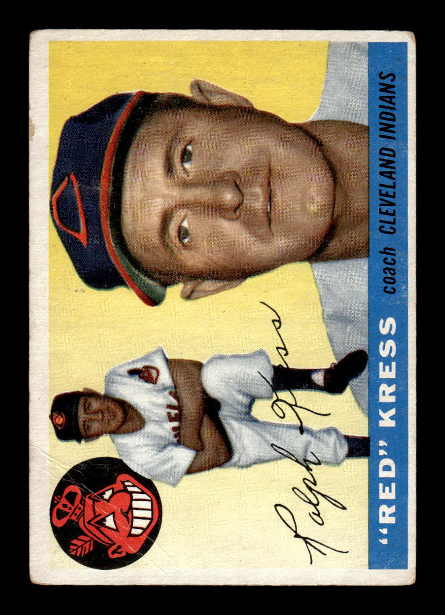 1955 Topps #151 Red Kress Cleveland Indians VG 55B10007624