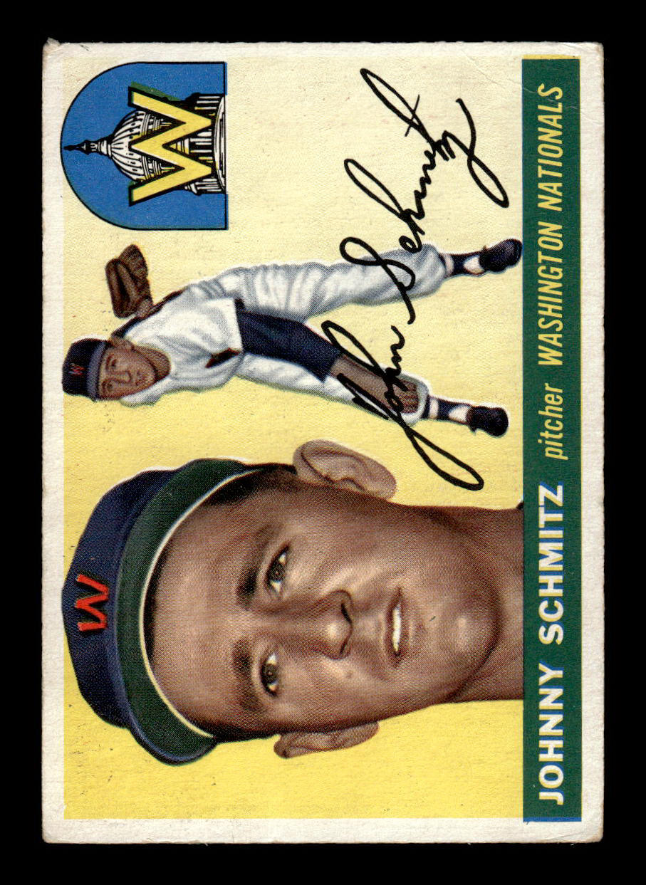1955 Topps #159 Johnny Schmitz Washington Senators VG 55B10007628