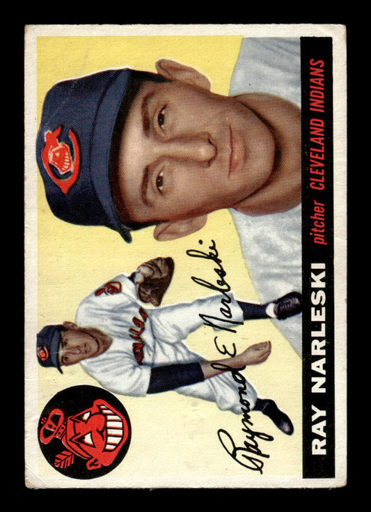 1955 Topps #160 Ray Narleski Cleveland Indians VG 55B10007629