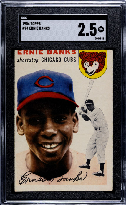 1954 Topps #94 Ernie Banks SGC 2.5 SN 2004841