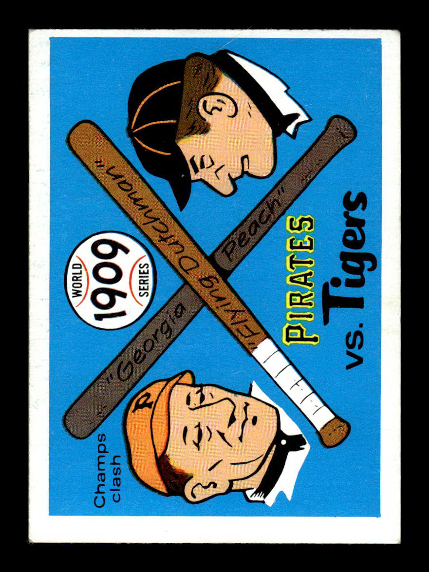 1970 Fleer World Series #6 1909 - Pirates vs. Tigers VGEX 55B10007649