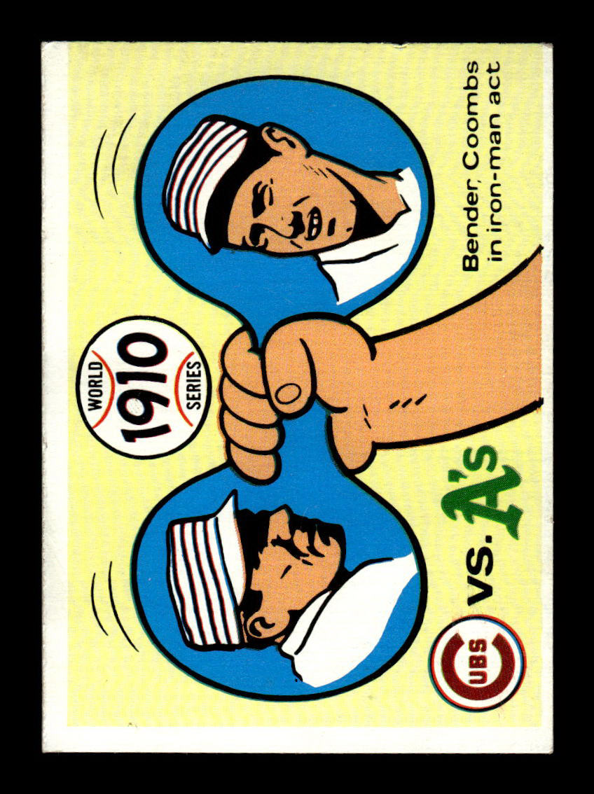1970 Fleer World Series #7 1910 - Cubs vs. A's VGEX 55B10007651