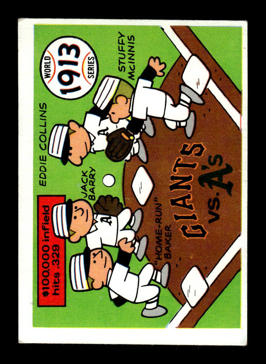 1970 Fleer World Series #10 Giants vs. A's VGEX 55B10007652