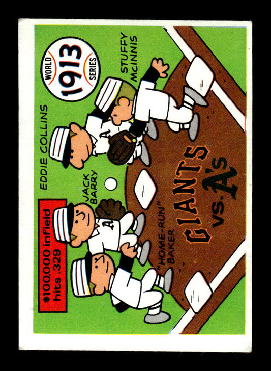 1970 Fleer World Series #10 Giants vs. A's VGEX 55B10007652