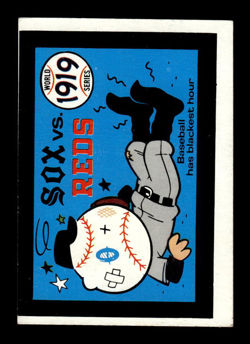 1970 Fleer World Series #16 1919 - White Sox vs. Reds VGEX 55B10007655