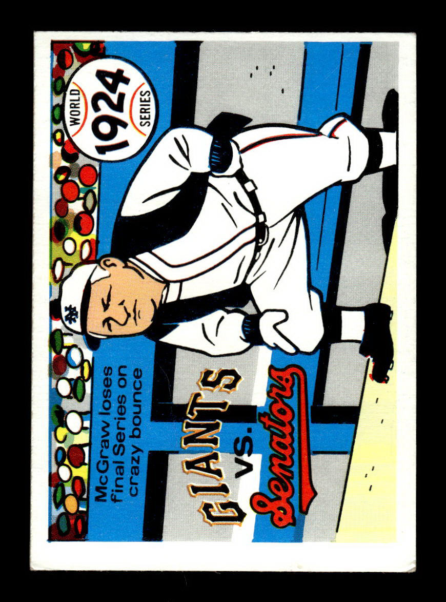 1970 Fleer World Series #21 1924 - Giants vs. Senators VGEX 55B10007658