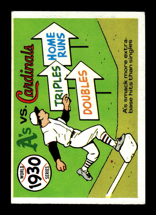 1970 Fleer World Series #27 1930 - A's vs. Cardinals VGEX 55B10007660