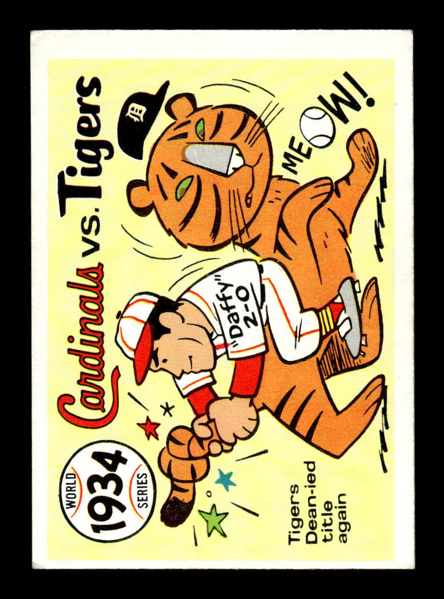 1970 Fleer World Series #31 1934 - Cardinals vs. Tigers  VGEX 55B10007662