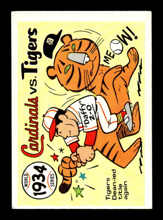 1970 Fleer World Series #31 1934 - Cardinals vs. Tigers  VGEX 55B10007662