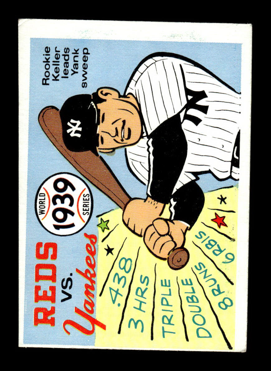1970 Fleer World Series #36 1939 - Reds vs. Yankees VGEX 55B10007663