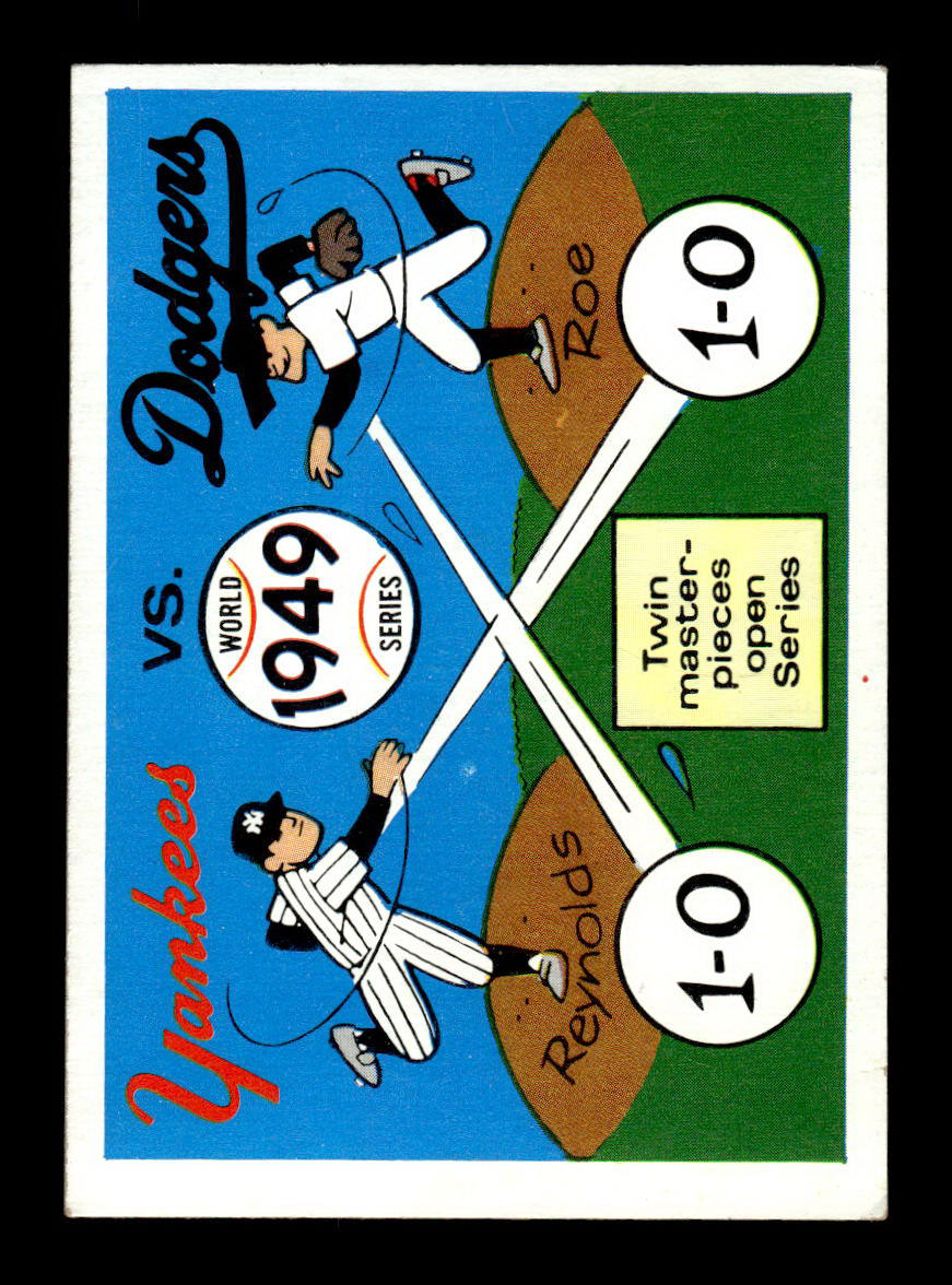1970 Fleer World Series #46 1949 - Yankees vs. Dodgers VGEX 55B10007667