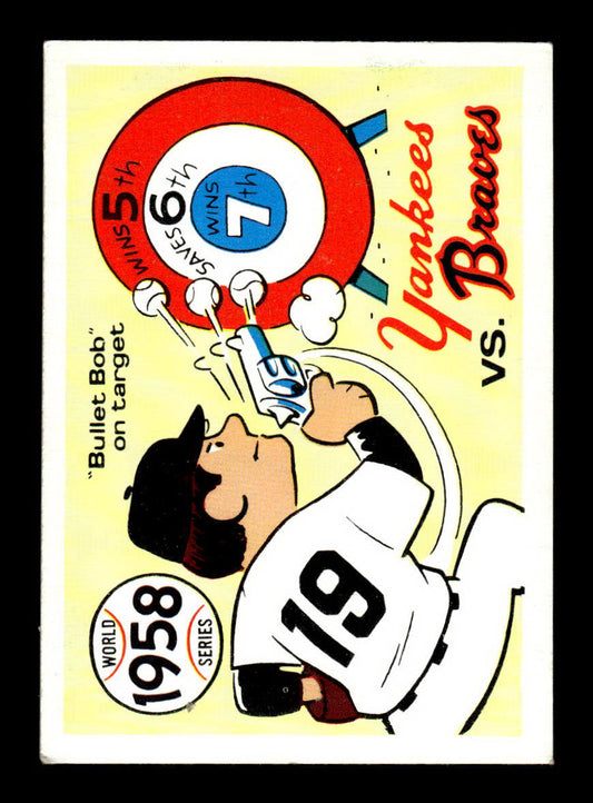 1970 Fleer World Series #55 1958 - Yankees vs. Braves VGEX 55B10007669