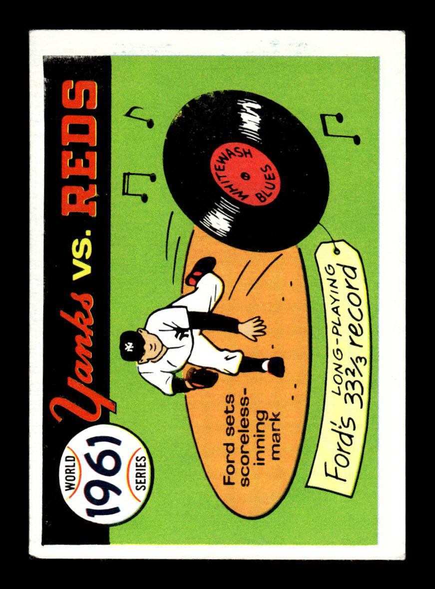 1970 Fleer World Series #58 1961 - Yankees vs. Reds VGEX 55B10007670