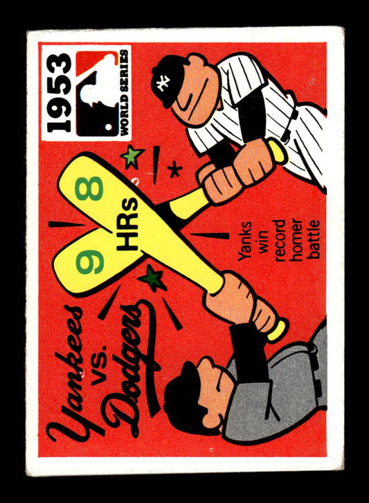 1971 Fleer World Series Black Backs #51 1953 - Yankees Dodgers VGEX 55B10007679