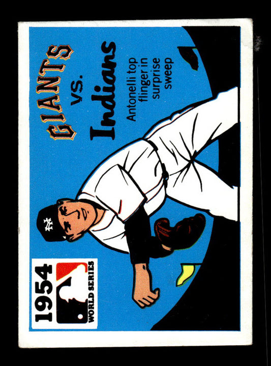 1971 Fleer World Series Black Backs #52 1954 - Giants Indians VGEX 55B10007680
