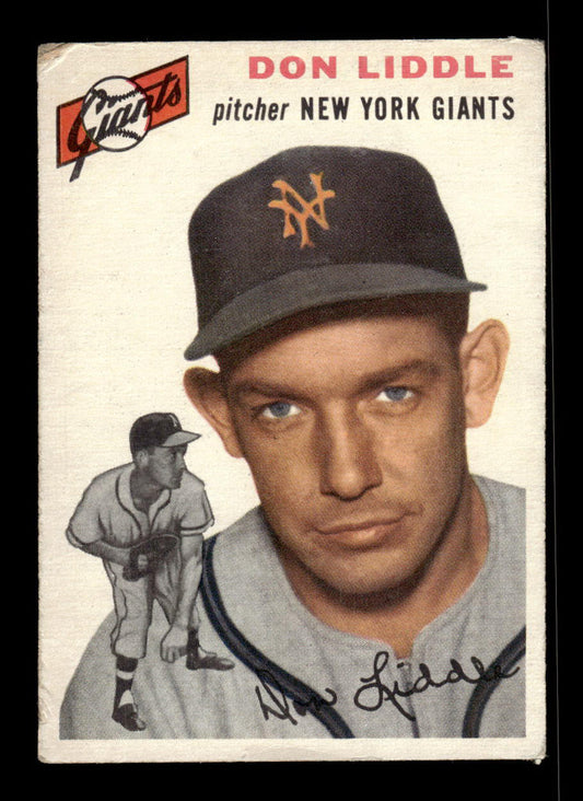1954 Topps #225 Don Liddle New York Giants VG 54T10007690