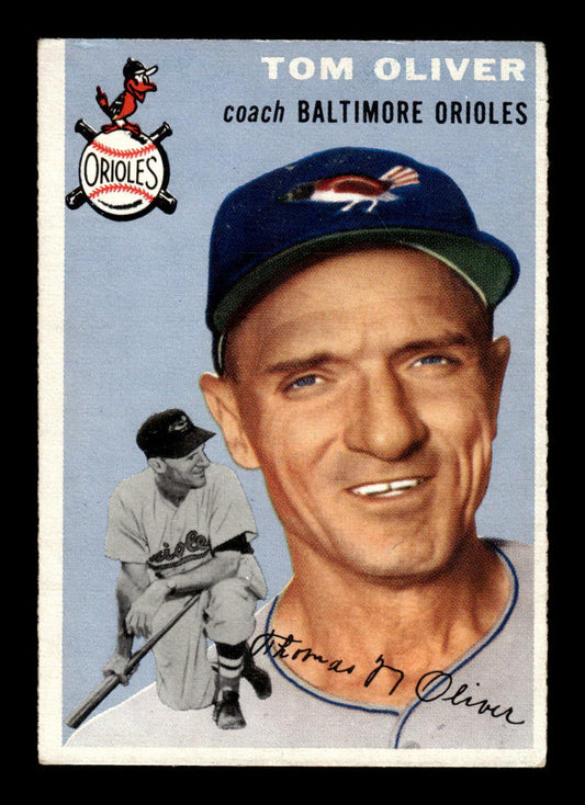 1954 Topps #207 Tom Oliver Baltimore Orioles VG 54T10007697
