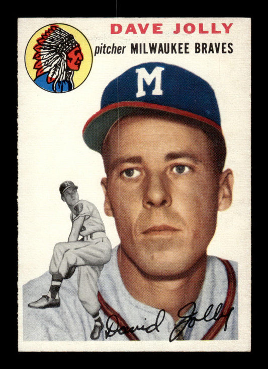 1954 Topps #188 Dave Jolly Milwaukee Braves EX - HI# 54T10007708