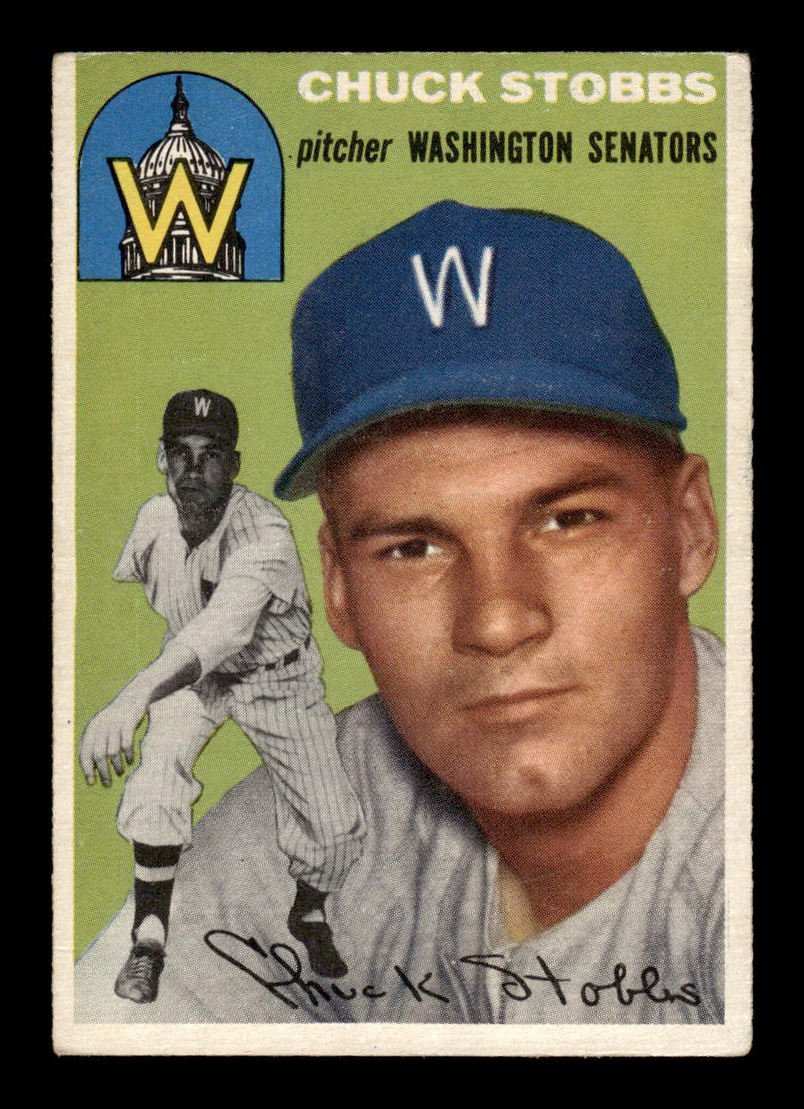 1954 Topps #185 Chuck Stobbs Washington Senators VG 54T10007709