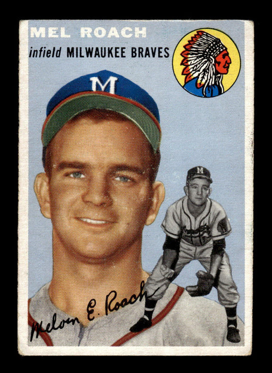 1954 Topps #181 Mel Roach Milwaukee Braves VG 54T10007711