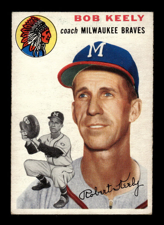 1954 Topps #176 Bob Keely Milwaukee Braves VG 54T10007716