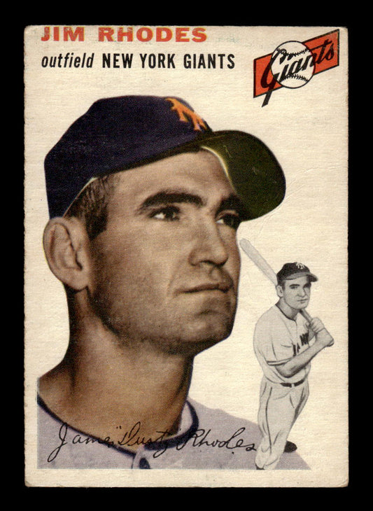 1954 Topps #170 Jim Rhodes New York Giants VG 54T10007719