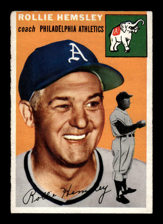 1954 Topps #143 Rollie Hemsley Philadelphia Athletics VG 54T10007732