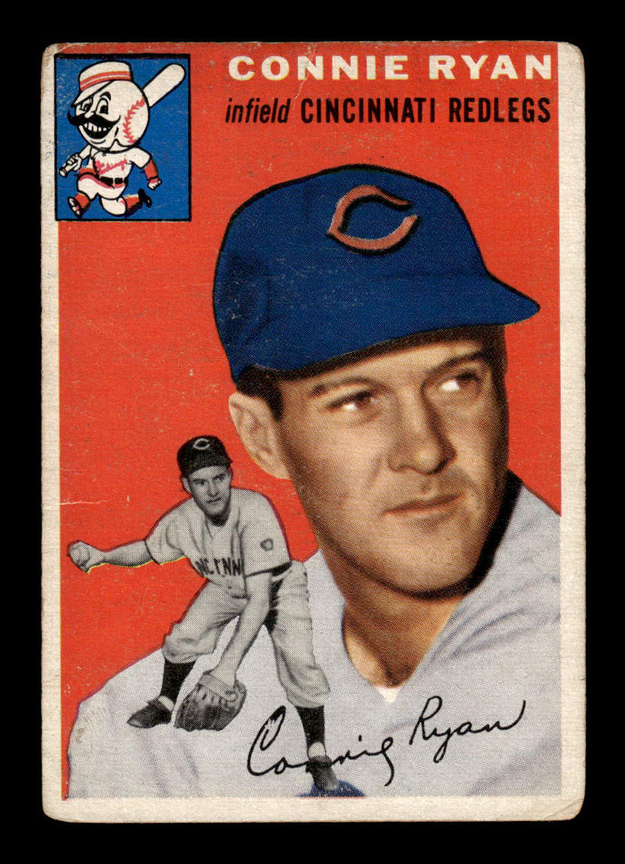 1954 Topps #136 Connie Ryan Cincinnati Redlegs VG 54T10007739