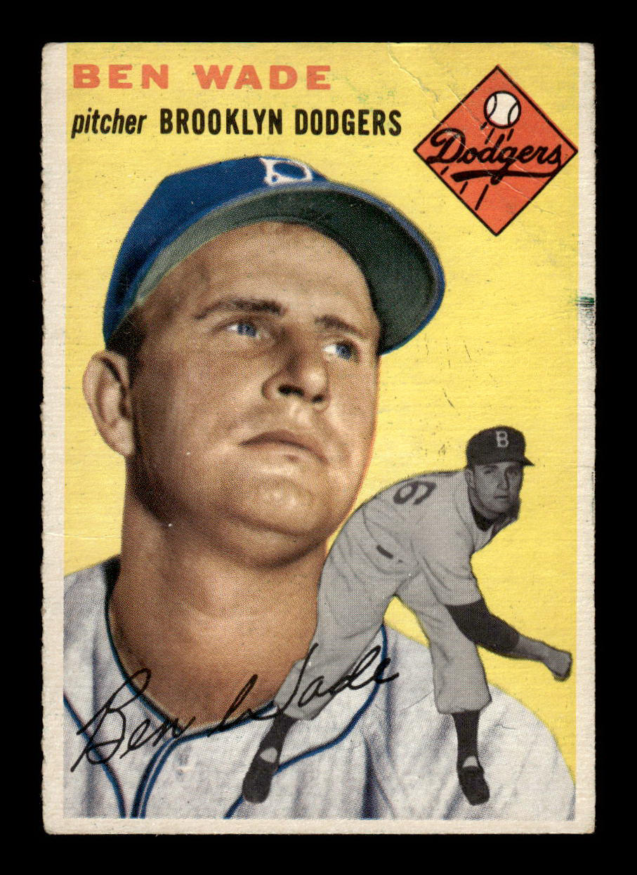 1954 Topps #126 Ben Wade Brooklyn Dodgers G/VG 54T10007743