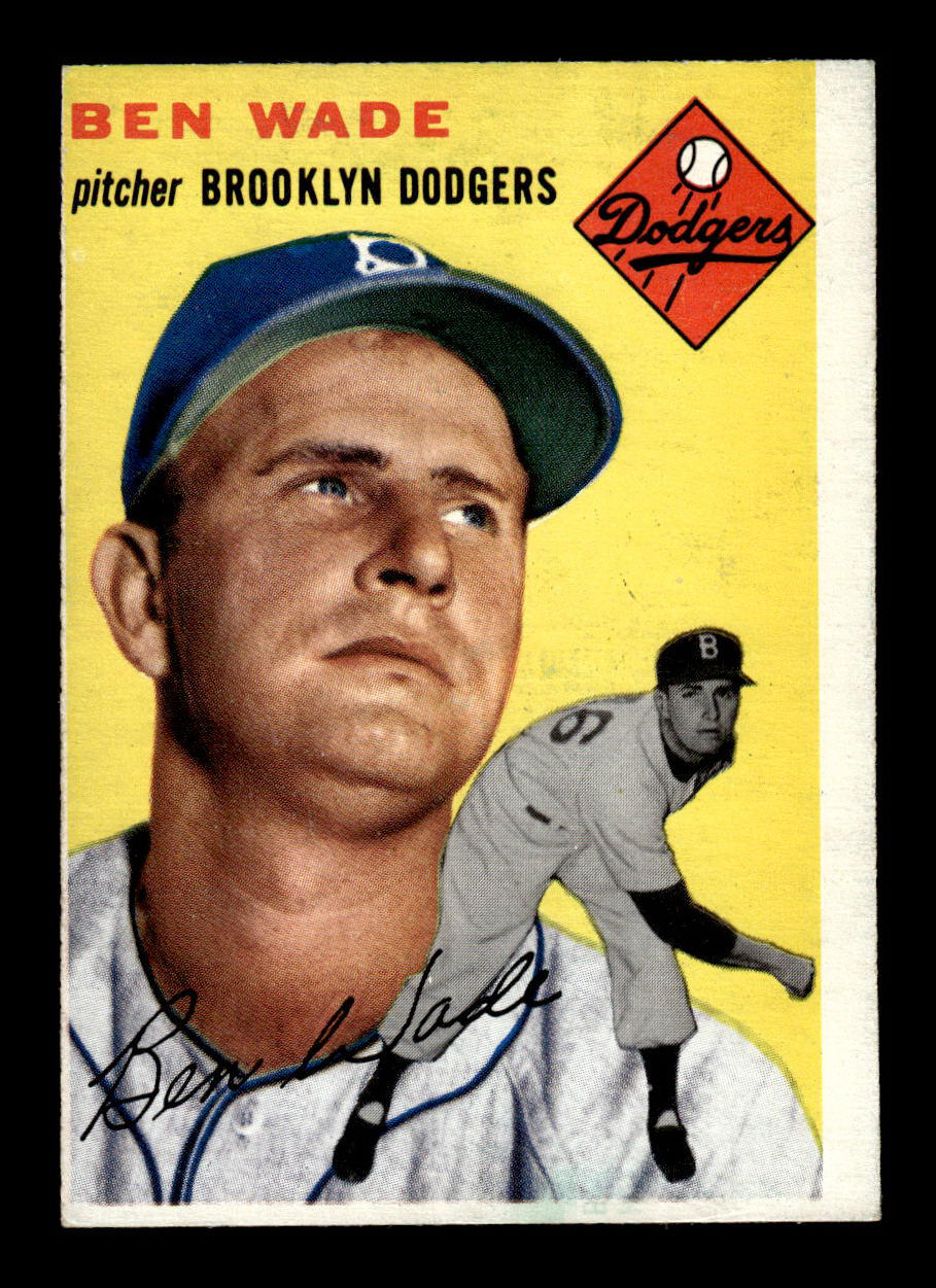 1954 Topps #126 Ben Wade Brooklyn Dodgers VG 54T10007744