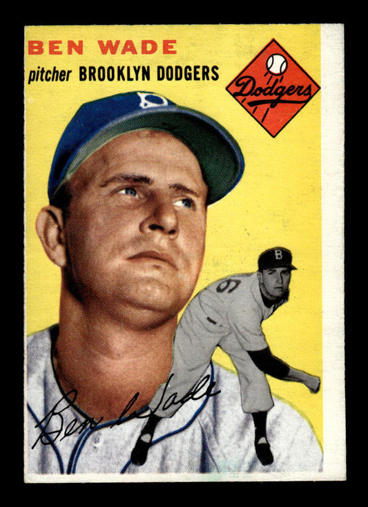 1954 Topps #126 Ben Wade Brooklyn Dodgers VG 54T10007744
