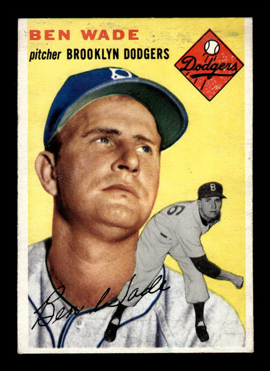 1954 Topps #126 Ben Wade Brooklyn Dodgers VG 54T10007745