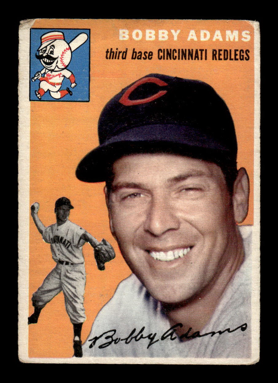 1954 Topps #123 Bobby Adams Cincinnati Redlegs VG 54T10007747