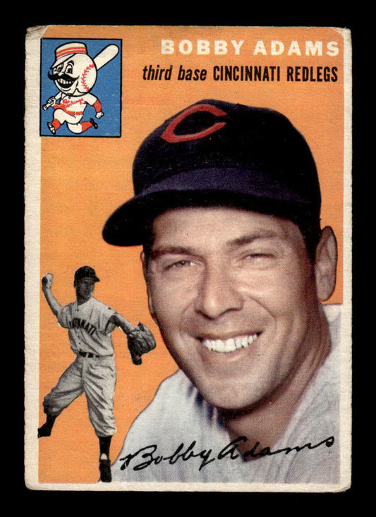 1954 Topps #123 Bobby Adams Cincinnati Redlegs VG 54T10007747