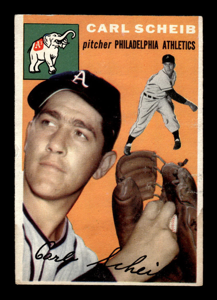 1954 Topps #118 Carl Scheib Philadelphia Athletics VG 54T10007753