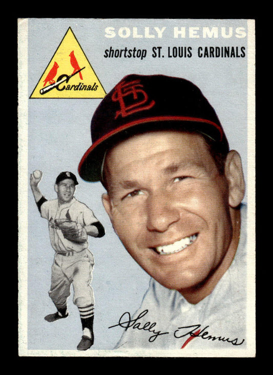 1954 Topps #117 Solly Hemus St. Louis Cardinals G/VG 54T10007754