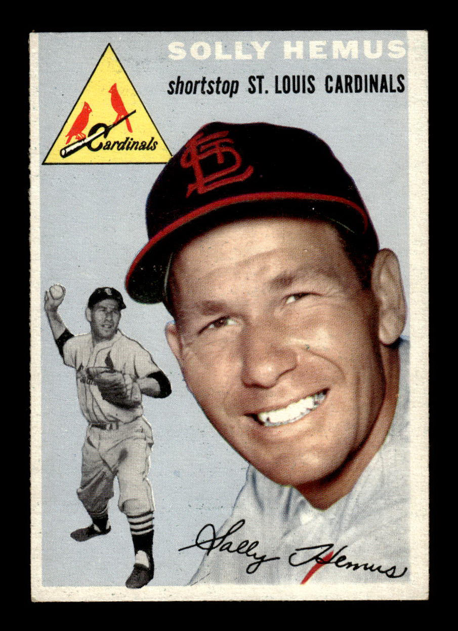 1954 Topps #117 Solly Hemus St. Louis Cardinals VG 54T10007755