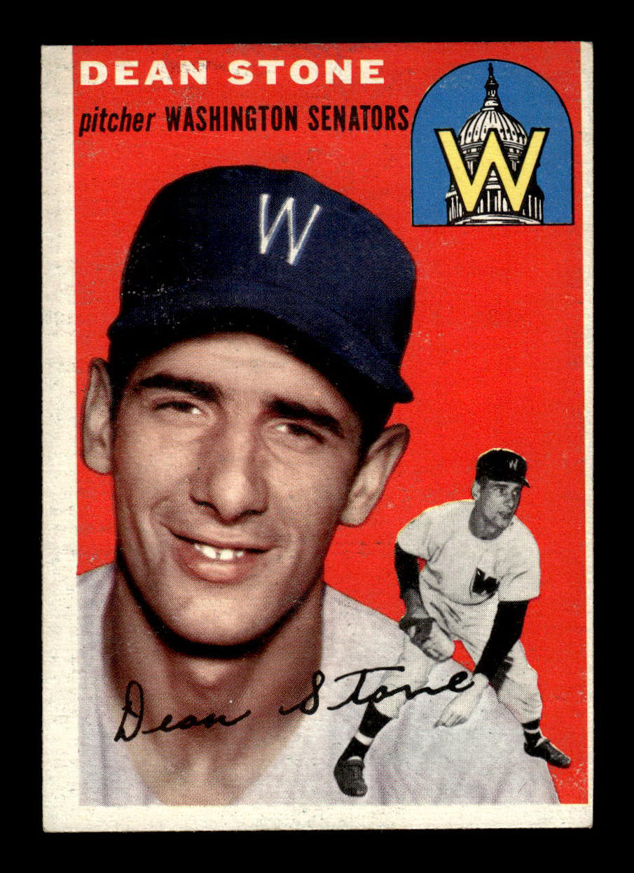 1954 Topps #114 Dean Stone Washington Senators VG 54T10007758