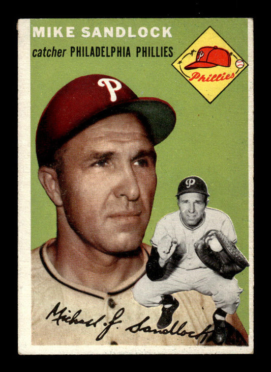 1954 Topps #104 Mike Sandlock Philadelphia Phillies VG 54T10007768