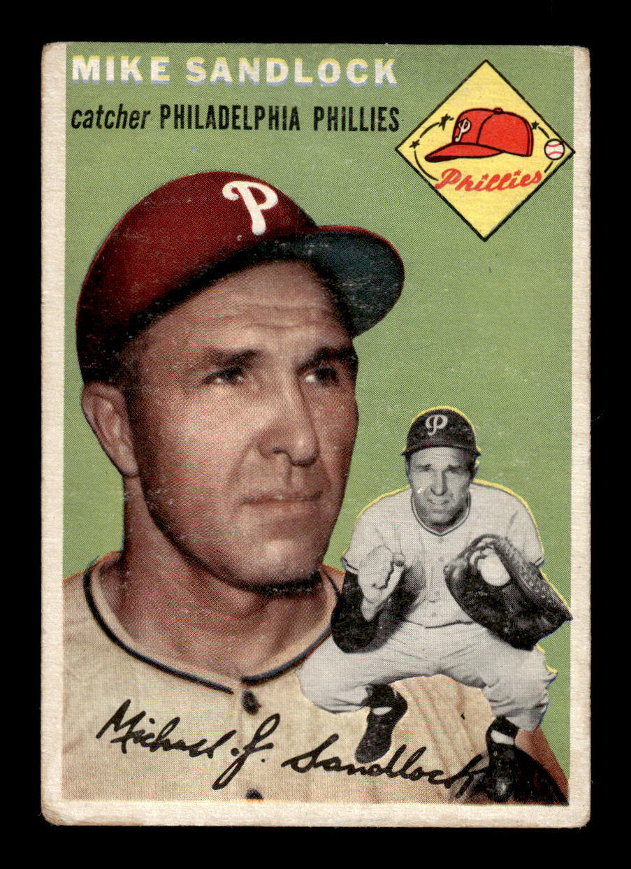 1954 Topps #104 Mike Sandlock Philadelphia Phillies VG 54T10007769