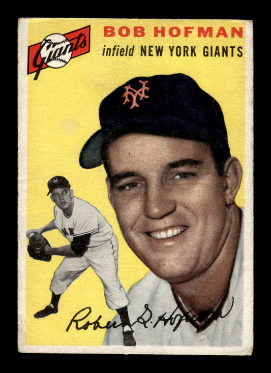 1954 Topps #99 Bobby Hofman New York Giants G/VG 54T10007772